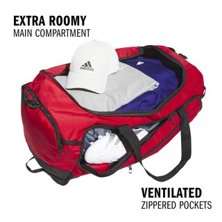 Foto 2 | Foto 2 | Bolsa Adidas Defender 5.0 Duffel Para Viajes, Gimnasio Y Deportes, 100 L, Color Rojo - Venta Internacional.