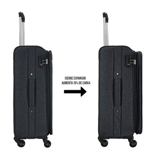 Foto 5 | Foto 5 | Maleta De Tela Viva 24'' - Negra