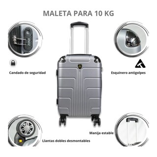 Foto 4 | Foto 4 | Maleta De Viaje Jony 20'' Polipropileno Gris Plata