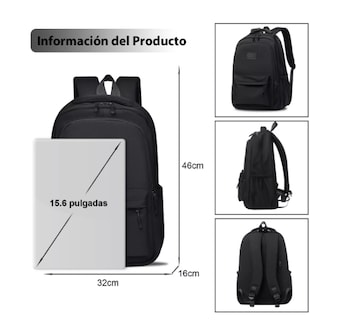 Foto 4 | Foto 4 | Mochilas Xtellar Para Hombre Mujer Mochila Laptop Escolar 30l Modelo Negro