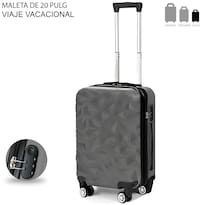 Maleta De Viaje De Mano A Bordo 20 Con Candado De Seguridad Color Plata
