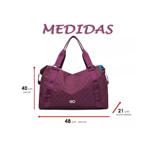 Foto 3 | Foto 3 | Bolsa Maleta Casual Deportiva Gym Viaje Moda Eo Safe Imports Esi-9985-1 Purpura