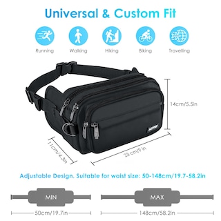 Foto 2 | Foto 2 | Fanny Pack Agptek Con Bloqueo Rfid Impermeable Para Mujeres Y Hombres - Venta Internacional.