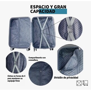 Foto 2 | Foto 2 | Maletas Mano Viaje Rigida 19 In Carry On 10kg Ruedas 360°