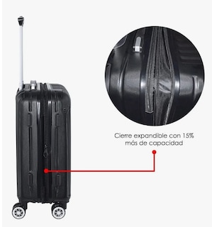 Foto 5 | Foto 5 | Maleta Rígida Carry On Chica 20 Inch Color Negro