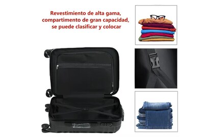Foto 3 | Foto 3 | Set Maletas Rígidas Kit Viaje Mano Avion 20in 4 Ruedas 360°