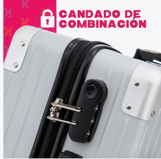 Foto 4 | Foto 4 | Maleta De Cabina 10kg Rigida Con Portavaso Equipaje De Mano