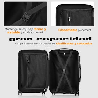 Foto 2 | Foto 2 | Maleta Mano De Viaje 20in 10kg Rigida 4 Ruedas360° Lab.g Negro
