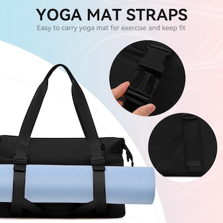 Foto 6 | Foto 6 | Bolsa De Gimnasio Maxtop Para Mujer Y Hombre, Negra, Para Yoga, Con Funda Para Zapatos - Venta Internacional.