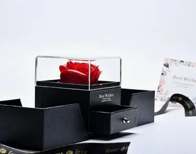 Foto 3 | Foto 3 | Collar Xtellar De Corazón De San Valentín Y Regalo De Flor Eterna