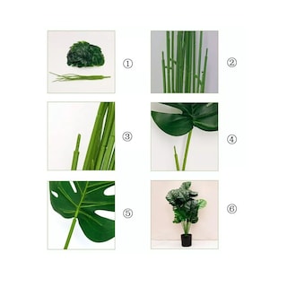 Foto 4 | Foto 4 | Plantas De Palma Artificial Belug Hojas Tortuga Sintética