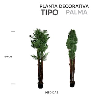 Foto 3 | Foto 3 | Jauz Improvement Set 4pz Planta Artificial De Plástico Tipo Bamboo 180cm Hogar Sala Interior/Exterior