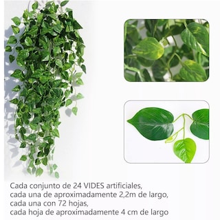 Foto 2 | Foto 2 | Paquete 24 Enredaderas Artificiales Eo Safe Imports ESI-10818 Verde