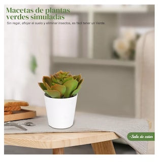 Foto 5 | Foto 5 | Plantas Suculentas Artificiales Macetas Decorativas Bonsai