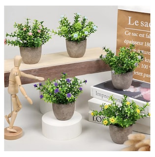 Foto 5 | Foto 5 | Plantas Artificiales Decorativas Simuladas Hogar 6 Piezas