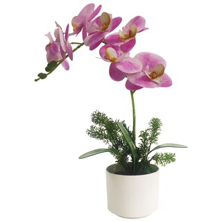 Foto 1 | Foto 1 | Planta Artificial Moderna Con Maceta Decorativa Real Style Orquídea Compacta Pack De 2 Unidades De 40cm De Alto