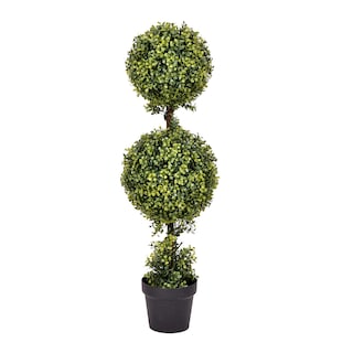 Foto 1 | Foto 1 | Árbol Topiario De Boj Artificial Con Forma De Bola Doble, 90 Cm, Vickerman - Venta Internacional.