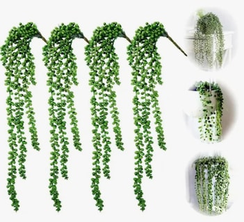 Foto 1 | Foto 1 | Plantas Xtellar Artificiales De Perlas Suculentas Colgantes De 4 Pzs