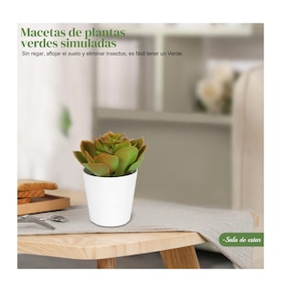 Foto 5 | Foto 5 | Plantas Suculentas Artificiales Macetas Decorativas Bonsai 6 Pzs
