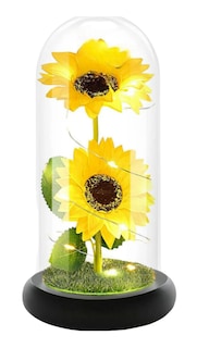 Foto 1 | Foto 1 | Elegante Lámpara Decorativa Xtellar Con Flores De Girasol Eternas, Un Regalo Único Para Ella
