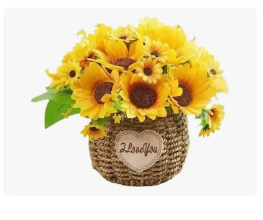 Foto 1 | Foto 1 | Arreglo Xtellar De Girasoles Artificiales Con Maceta Y Follaje.