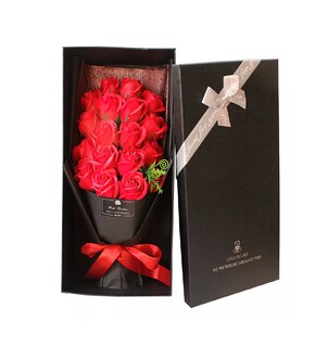 Foto 1 | Foto 1 | Rosas Artificiales Lab.G Aspecto Real Cajas de Flores para Regalo