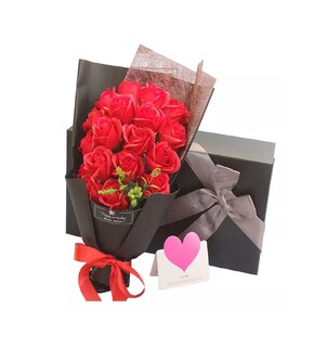 Foto 2 | Foto 2 | Rosas Artificiales Lab.G Aspecto Real Cajas de Flores para Regalo