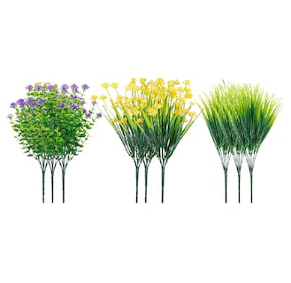 Foto 1 | Foto 1 | Paquete de Plantas Artificiales para Decoración Eo Safe Imports Esi-10809 Multicolor 9 pzas