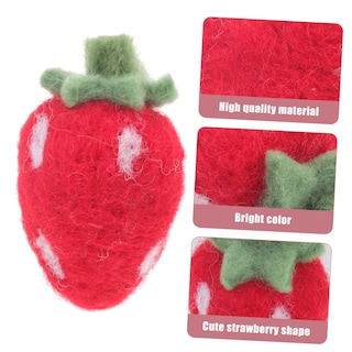 Foto 3 | Foto 3 | Ornament Nuobesty De Fieltro Rosa Con Fresas Para Manualidades, 10 Unidades, Para El Hogar - Venta Internacional.