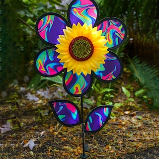 Foto 2 | Foto 2 | Wind Spinner In The Breeze 2645 Girasol Psicodélico Azul - Venta Internacional.