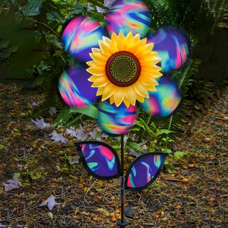 Foto 3 | Foto 3 | Wind Spinner In The Breeze 2645 Girasol Psicodélico Azul - Venta Internacional.