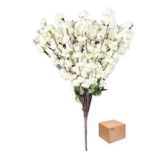Foto 1 | Foto 1 | Rama De Cerezo Durazno Flor 36 Varas Artificial 70cm Eo Safe Imports Esi-20446 Blanco