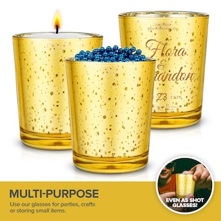 Foto 5 | Foto 5 | Portavelas Votive Stock Your Home Gold (paquete De 36) - Venta Internacional.