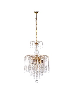 Foto 1 | Foto 1 | Candil Gamalux Europa Milán de 3 Luces en Cristal Cortado High Quality K9 de Alto Brillo