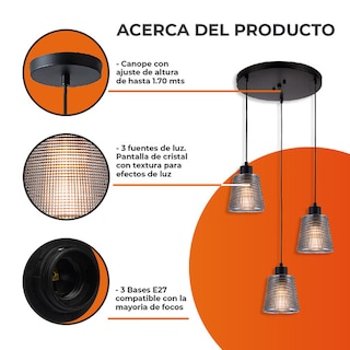 Foto 2 | Foto 2 | Lámpara de Techo Tecnolite 180 W