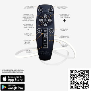 Foto 2 | Foto 2 | Lámpara Luxica Lighting STONE 9870 B color Negro Candil Colgante