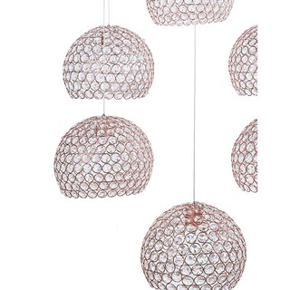 Foto 2 | Foto 2 | Candil 6 Luces Gamalux Globo Cristal Cortado K9 Alto Brillo Gor230/6