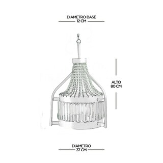 Foto 6 | Foto 6 | Candil Gamalux Eco Eimhe G color Plata