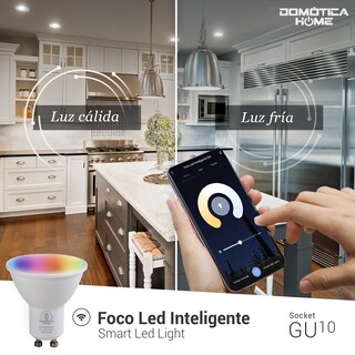Foto 3 | Foto 3 | Focos Inteligentes Led GU10 Wifi Multicolor/Luz Blanca Fría/Cálida con 4 Piezas