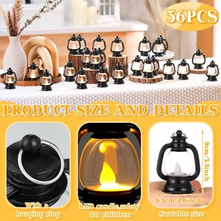Foto 2 | Foto 2 | Farol Decorativo Ferraycle Western Mini, 10 Cm, 36 Unidades, Negro - Venta Internacional.