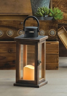 Foto 4 | Foto 4 | Farol Tipo Vela Zingz & Thingz Lodge, 27 Cm De Alto, Madera, Con Led - Venta Internacional.