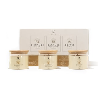 Foto 1 | Foto 1 | Kit 3 Velas de Soya Warm Wishes B Life con Aromas Canela Palomita Caramelizada y Café Duración 50 Hrs
