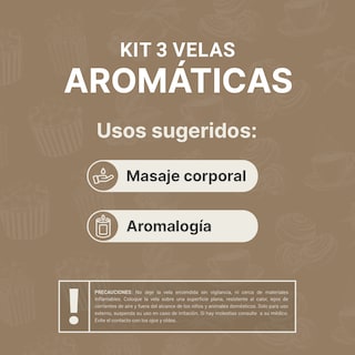 Foto 4 | Foto 4 | Kit 3 Velas de Soya Warm Wishes B Life con Aromas Canela Palomita Caramelizada y Café Duración 50 Hrs