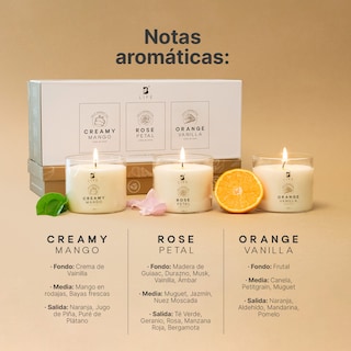 Foto 3 | Foto 3 | Kit 3 Velas de Soya Summer Dreams B Life Fragancias Mango Rosa y Naranja Duración 50 Hrs