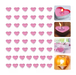 Foto 2 | Foto 2 | Velas Flotantes Belug 50 Piezas Rosa Corazón