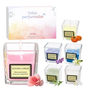 Foto 1 | Foto 1 | Velas Aromáticas De Cera De Soja Románticas 6 Piezas