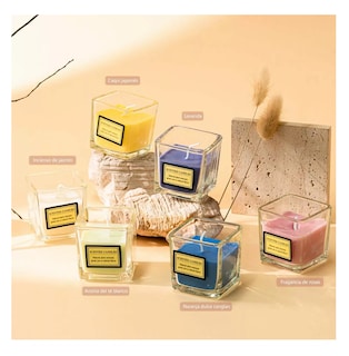 Foto 2 | Foto 2 | Velas Aromáticas De Cera De Soja Románticas 6 Piezas