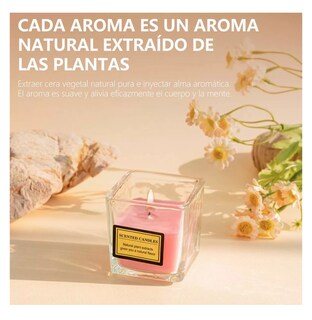 Foto 3 | Foto 3 | Velas Aromáticas De Cera De Soja Románticas 6 Piezas