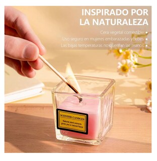Foto 4 | Foto 4 | Velas Aromáticas De Cera De Soja Románticas 6 Piezas