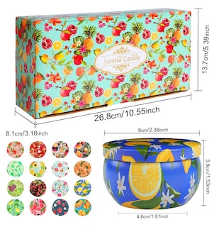 Foto 5 | Foto 5 | Velas Aromáticas De Cera De Soja 16 Piezas